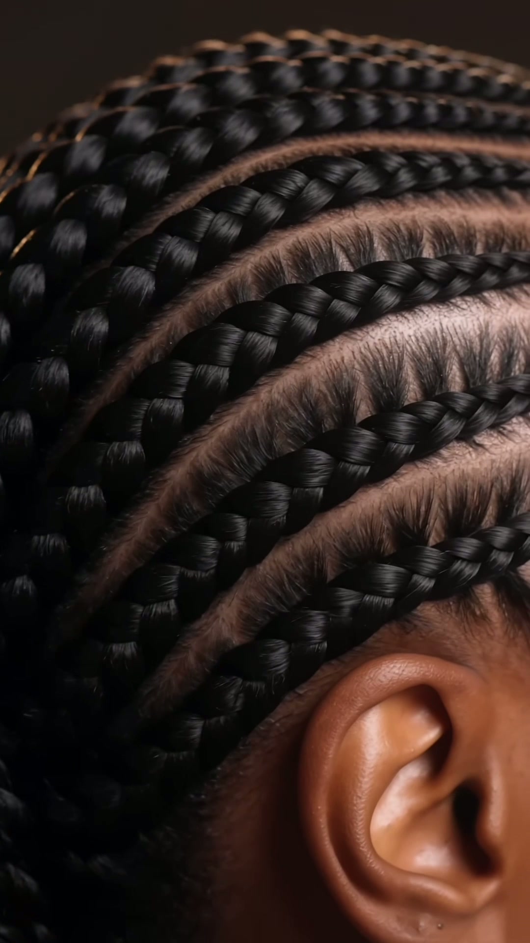 Cornrow braiding